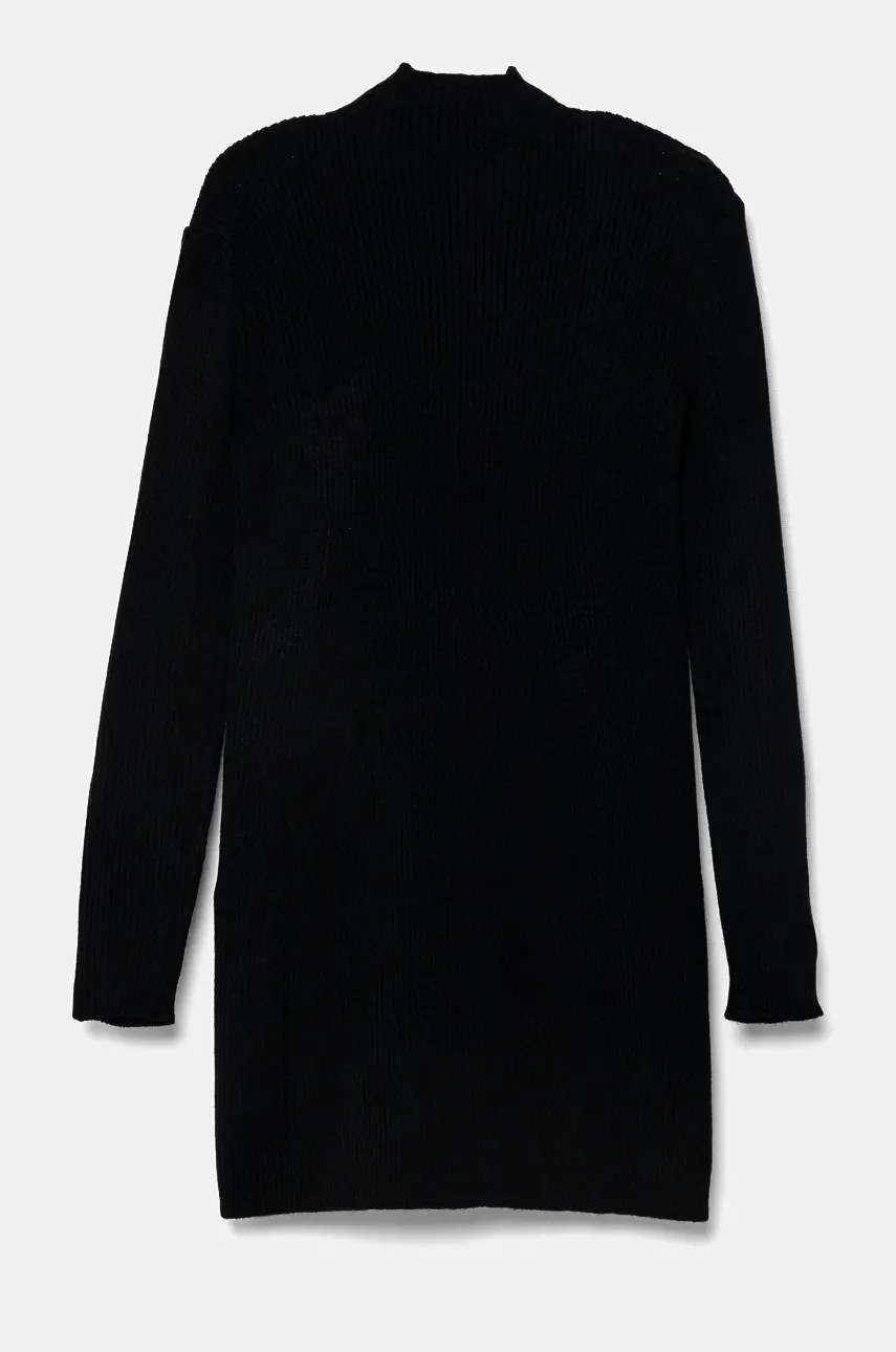 United Colors of Benetton rochie fete culoarea negru, mini, mulată, 1170CV006