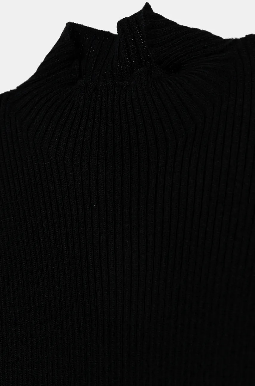 Детское платье United Colors of Benetton цвет чёрный mini облегающее 1170CV006