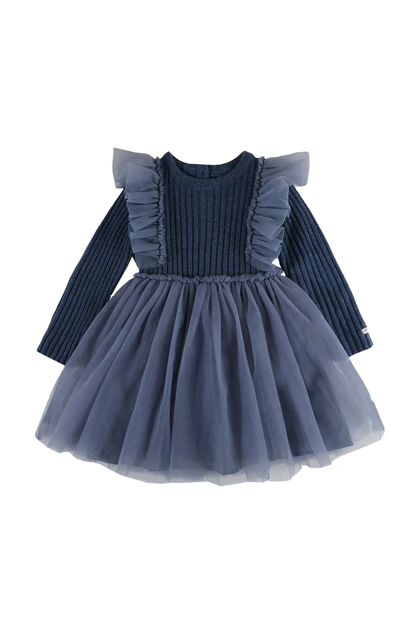 Платье для младенцев Donsje Bilie Dress цвет синий mini расклешённое 4083200
