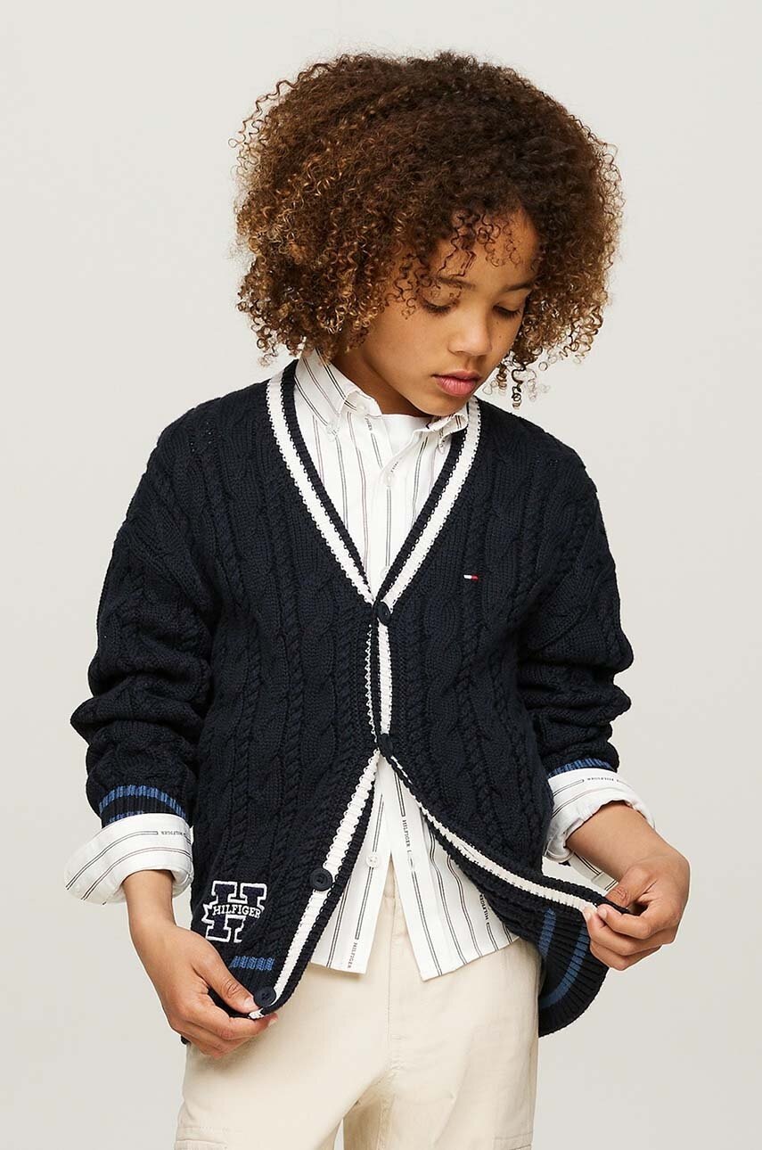 

Детска жилетка Tommy Hilfiger в тъмносиньо KB0KB09072, Тъмносин