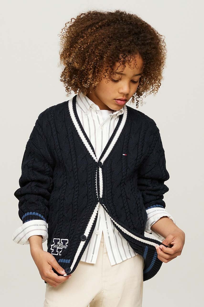 

Детска жилетка Tommy Hilfiger в тъмносиньо KB0KB09072, Тъмносин