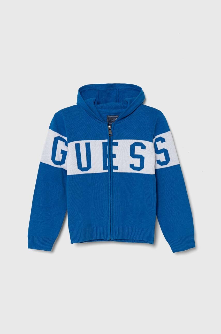 

Детска памучна жилетка Guess в синьо N4YR01 Z2HH0, Син