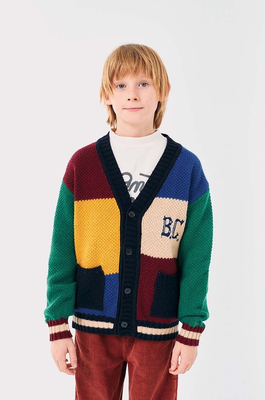 Bobo Choses cardigan cu amestec de lână pentru copii 224AC121 Bobo Choses cardigan cu amestec de lână pentru copii 224AC121
