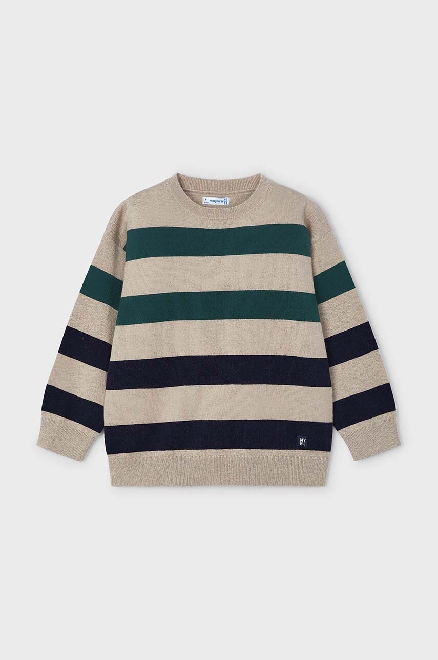 Дитячий светр з домішкою вовни Mayoral колір зелений 4338