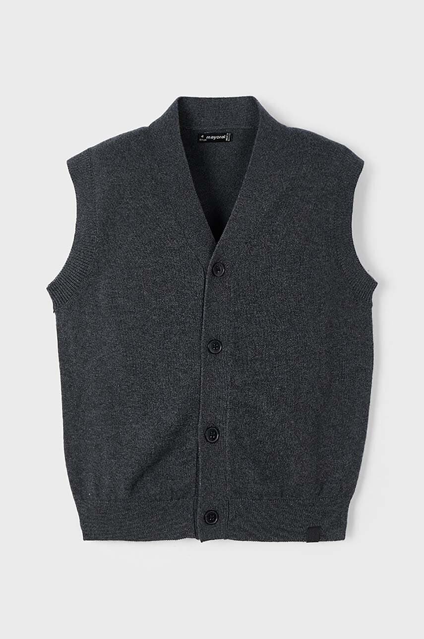 Mayoral vesta copii culoarea gri, light, 4345