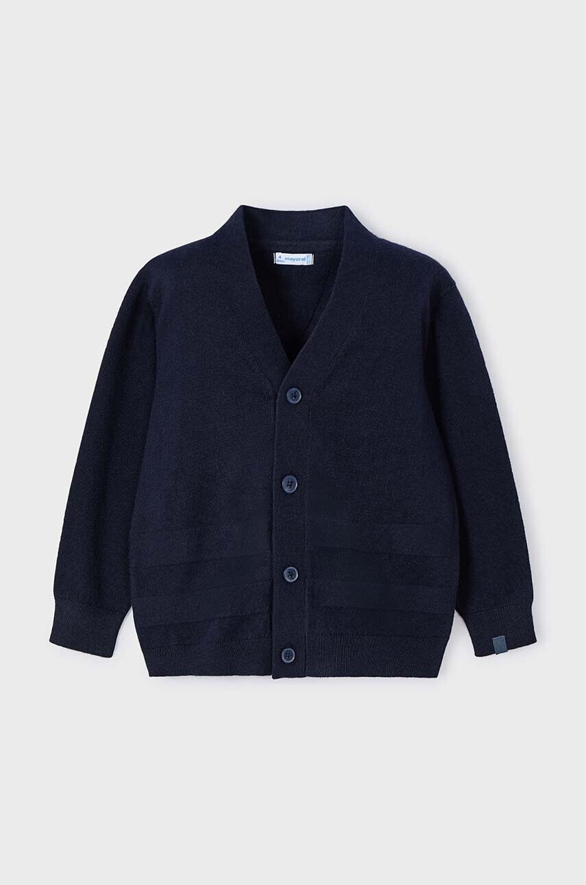Mayoral cardigan cu amestec de lână pentru copii culoarea negru, light, 4348