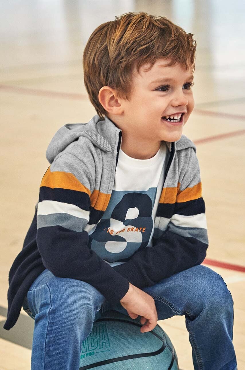 Mayoral cardigan cu amestec de lana pentru copii culoarea portocaliu, 4349