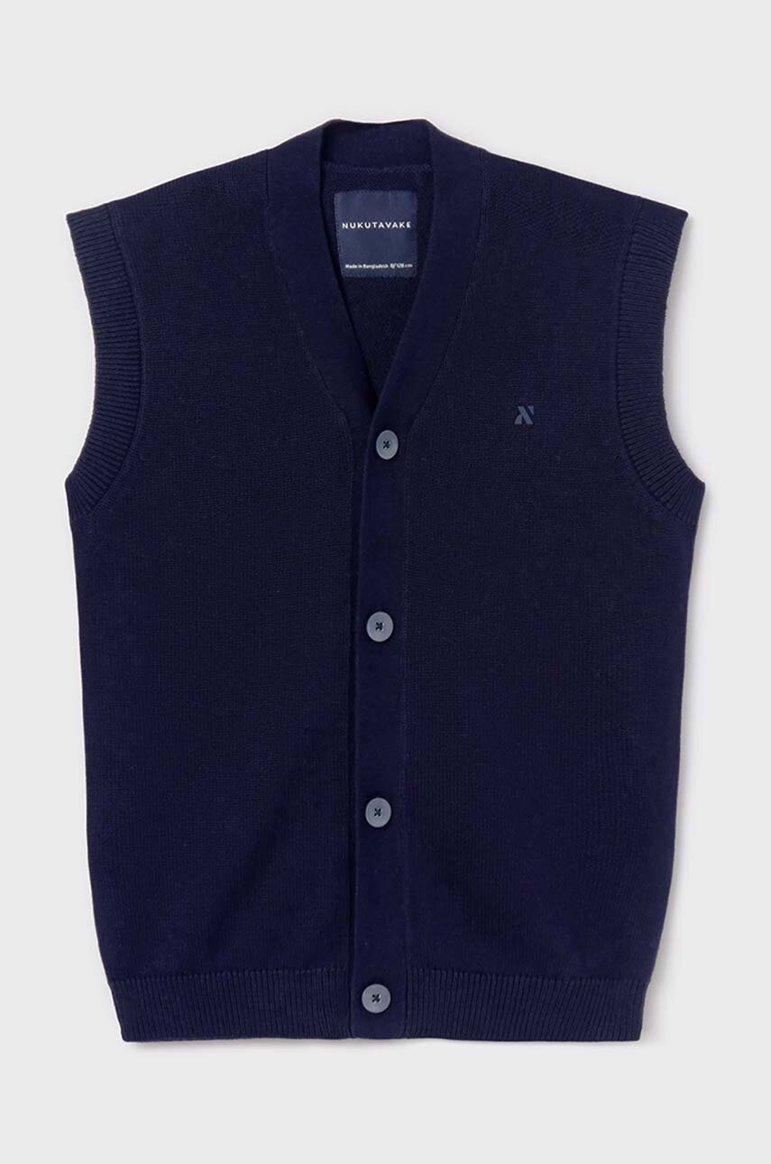 Детская жилетка с добавлением шерсти Mayoral цвет синий лёгкий 7395 Детская жилетка с добавлением шерсти Mayoral цвет синий лёгкий 7395