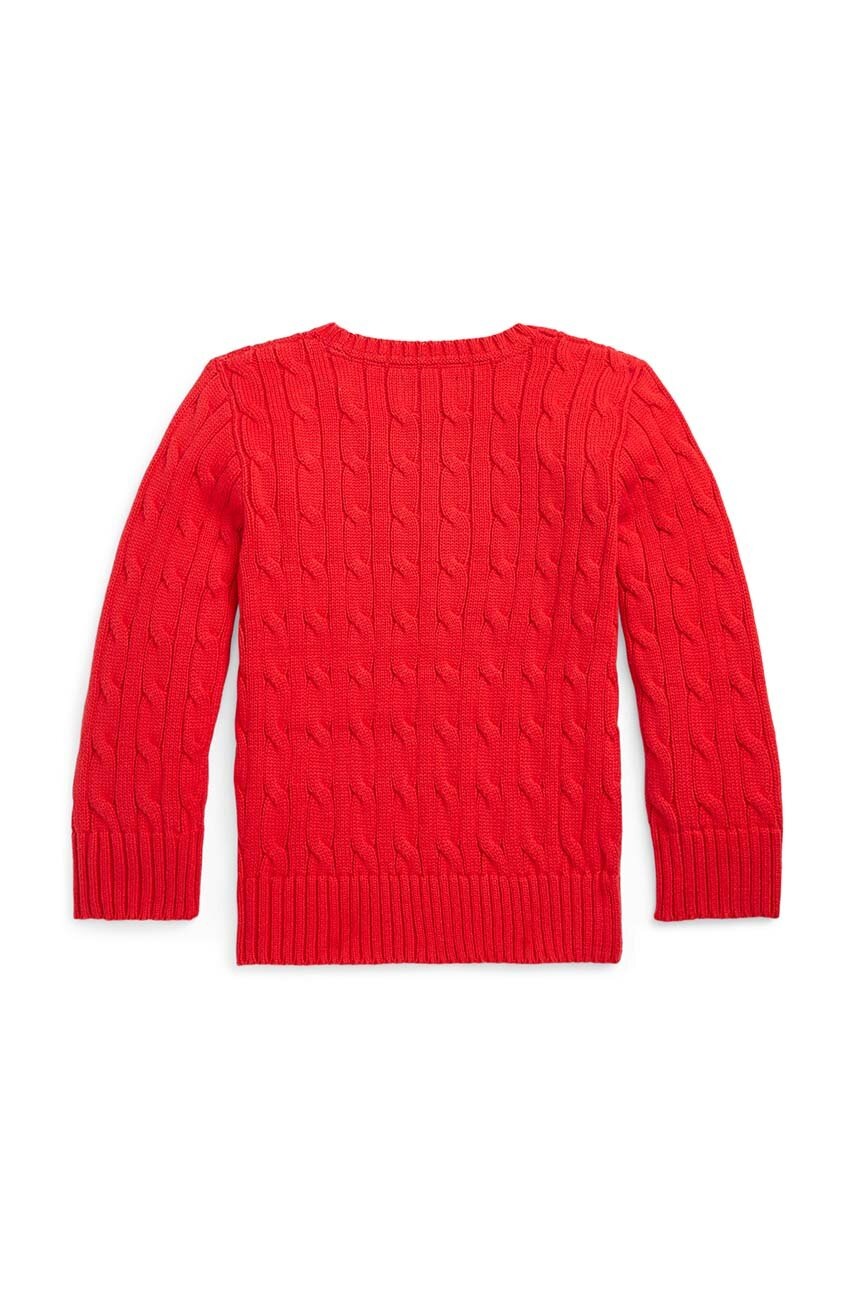 Детский хлопковый свитер Polo Ralph Lauren цвет красный 322702674043