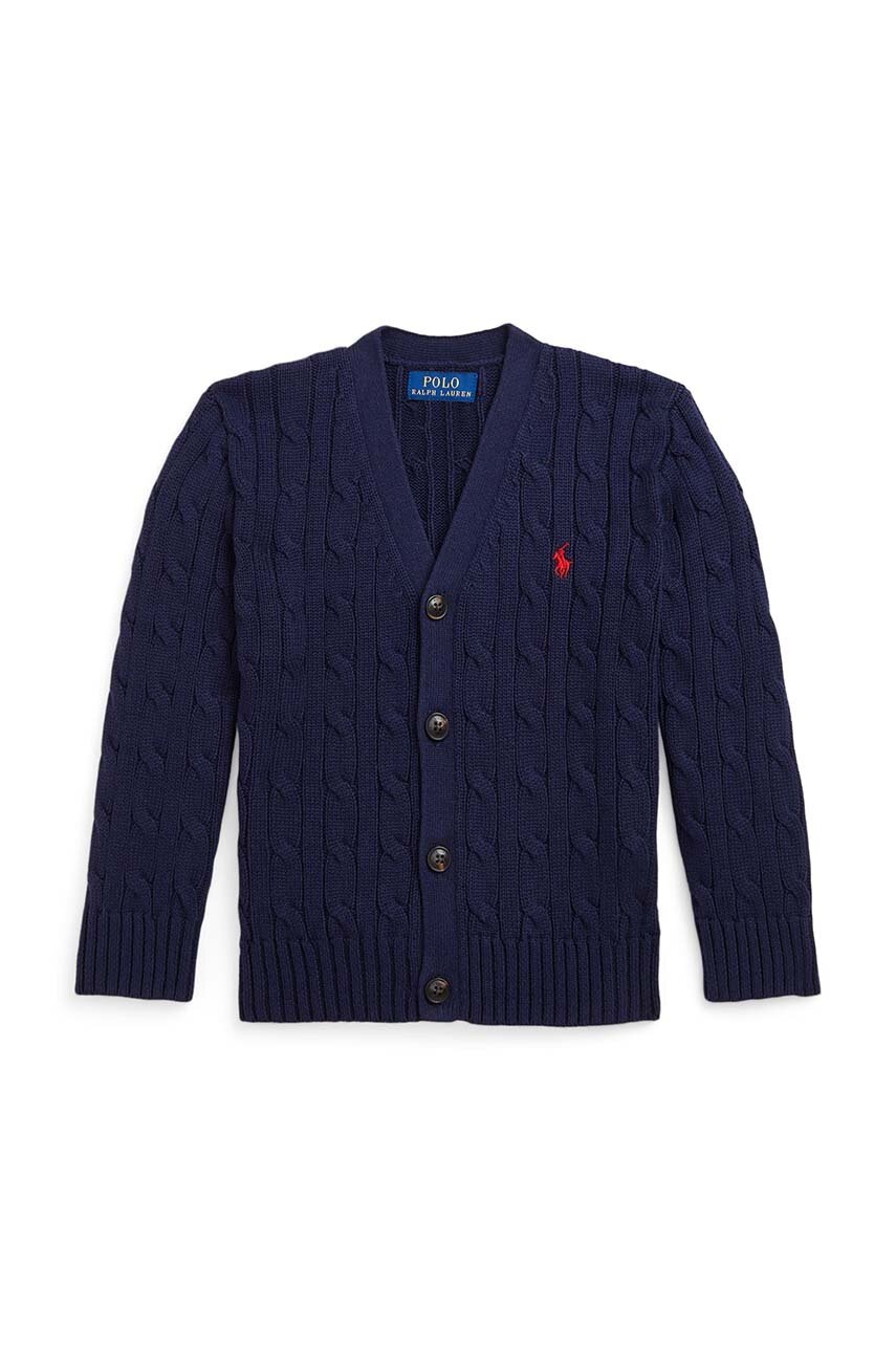 

Детска памучна жилетка Polo Ralph Lauren в тъмносиньо 322925717006, Тъмносин