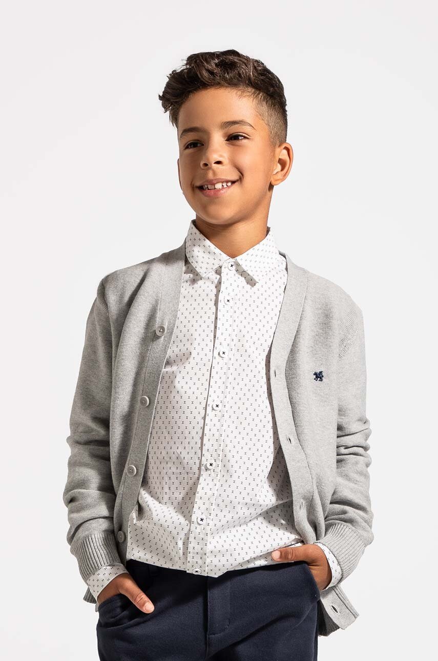 

Детска жилетка Coccodrillo в сиво от лека материя BACK TO SCHOOL BOY, Сив