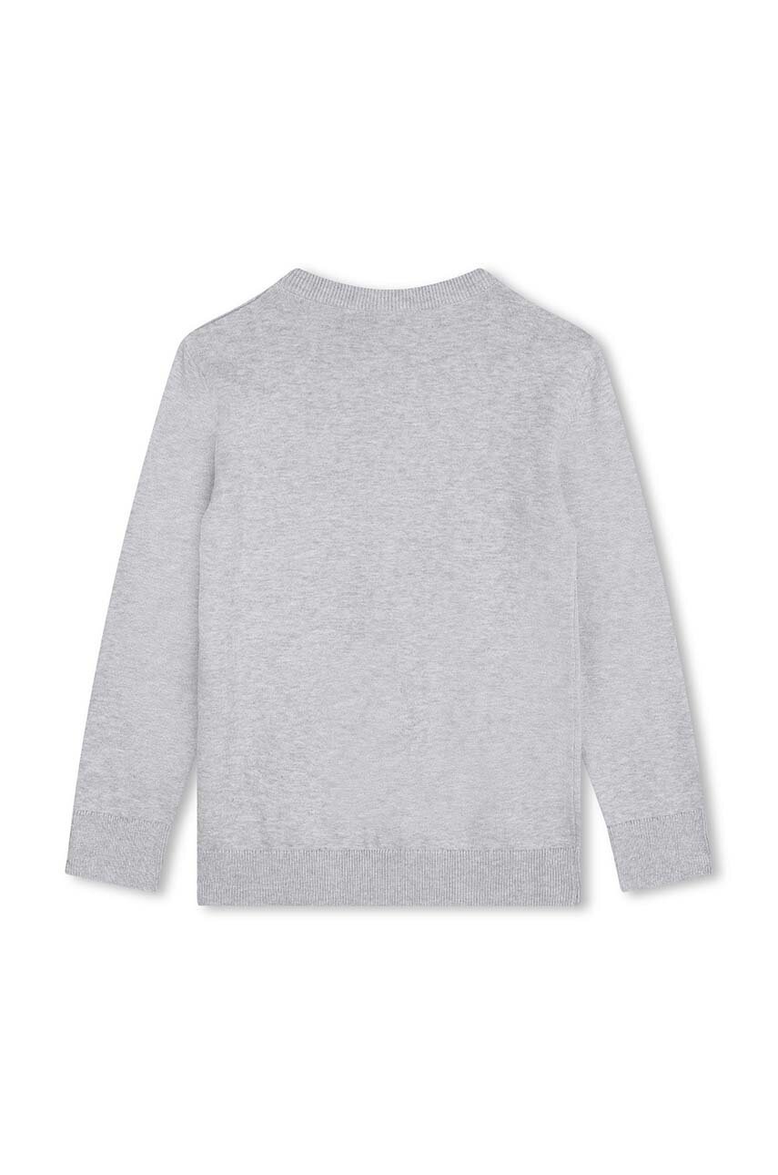 Детский хлопковый свитер BOSS цвет серый J51182