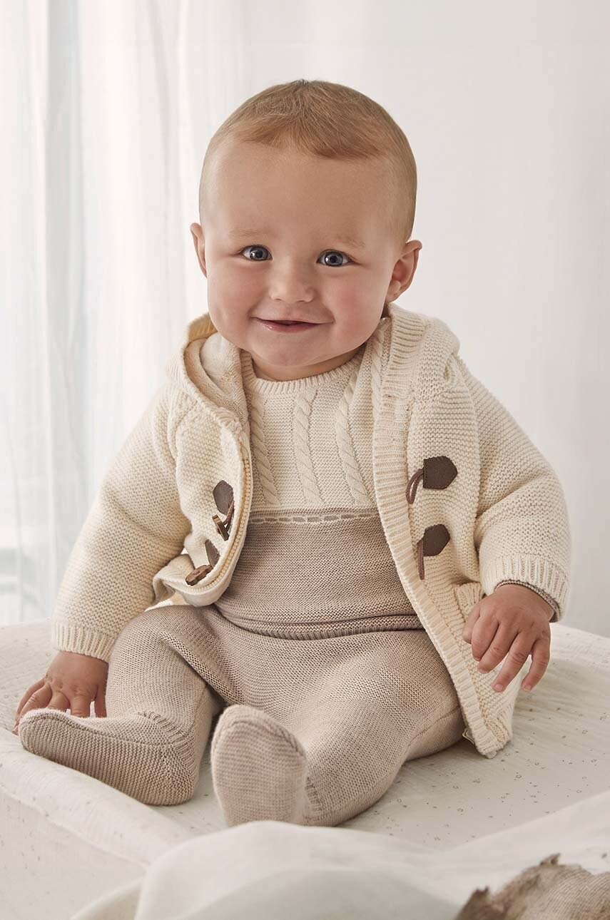 Mayoral Newborn cardigan copii culoarea bej, 2303