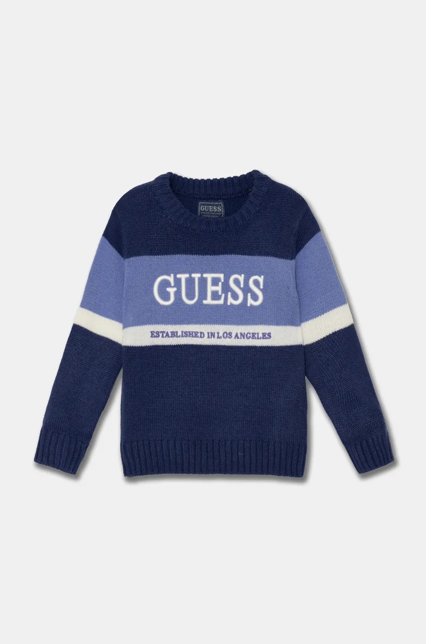

Пуловер Guess в тъмносиньо от лека материя N4BR02 Z32N0, Тъмносин