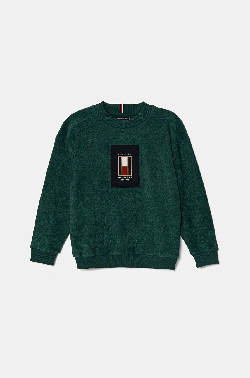 Tommy Hilfiger gyerek pulóver zöld, KB0KB09186 akciós termékkép 1