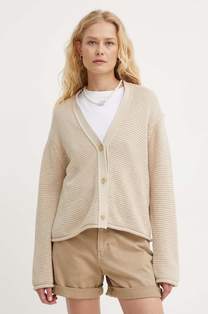 

Памучна жилетка Marc O'Polo в бежово от топла материя 406605961259, Бежов