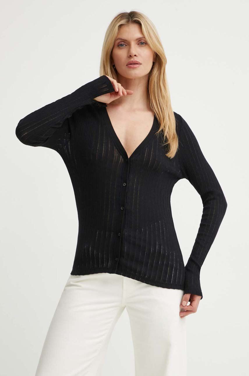 Marc O'Polo cardigan din bumbac culoarea negru, light, M06202752433