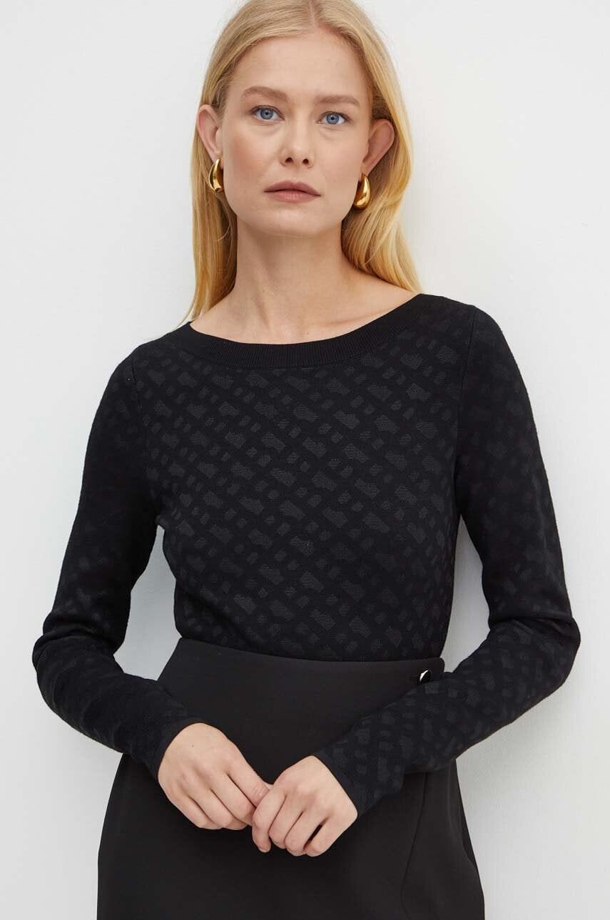 BOSS pulover femei, culoarea negru, 50521371