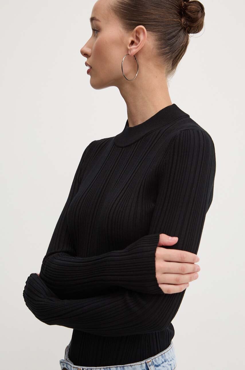 HUGO pulover femei, culoarea negru, light, cu turtleneck, 50518311