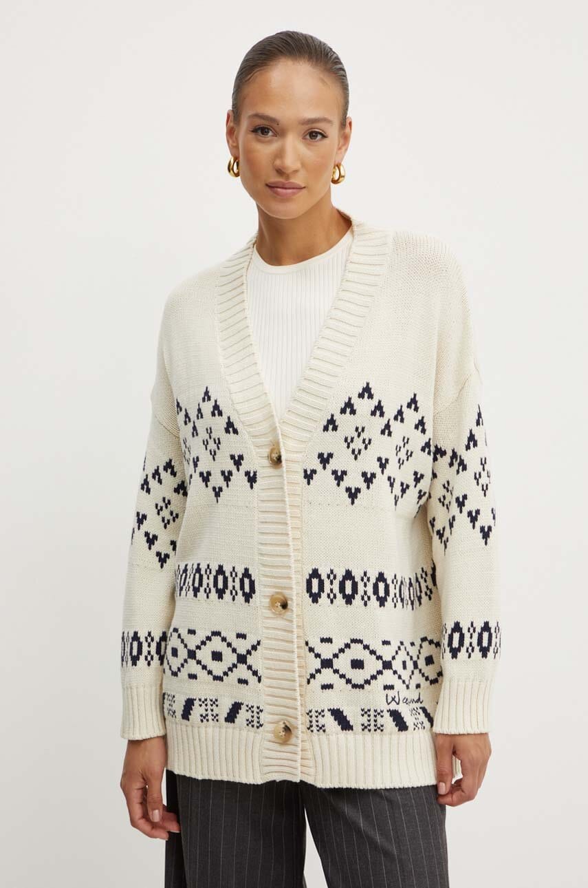 Weekend Max Mara cardigan femei, culoarea bej, light, 2425346031600 Weekend Max Mara cardigan femei, culoarea bej, light, 2425346031600