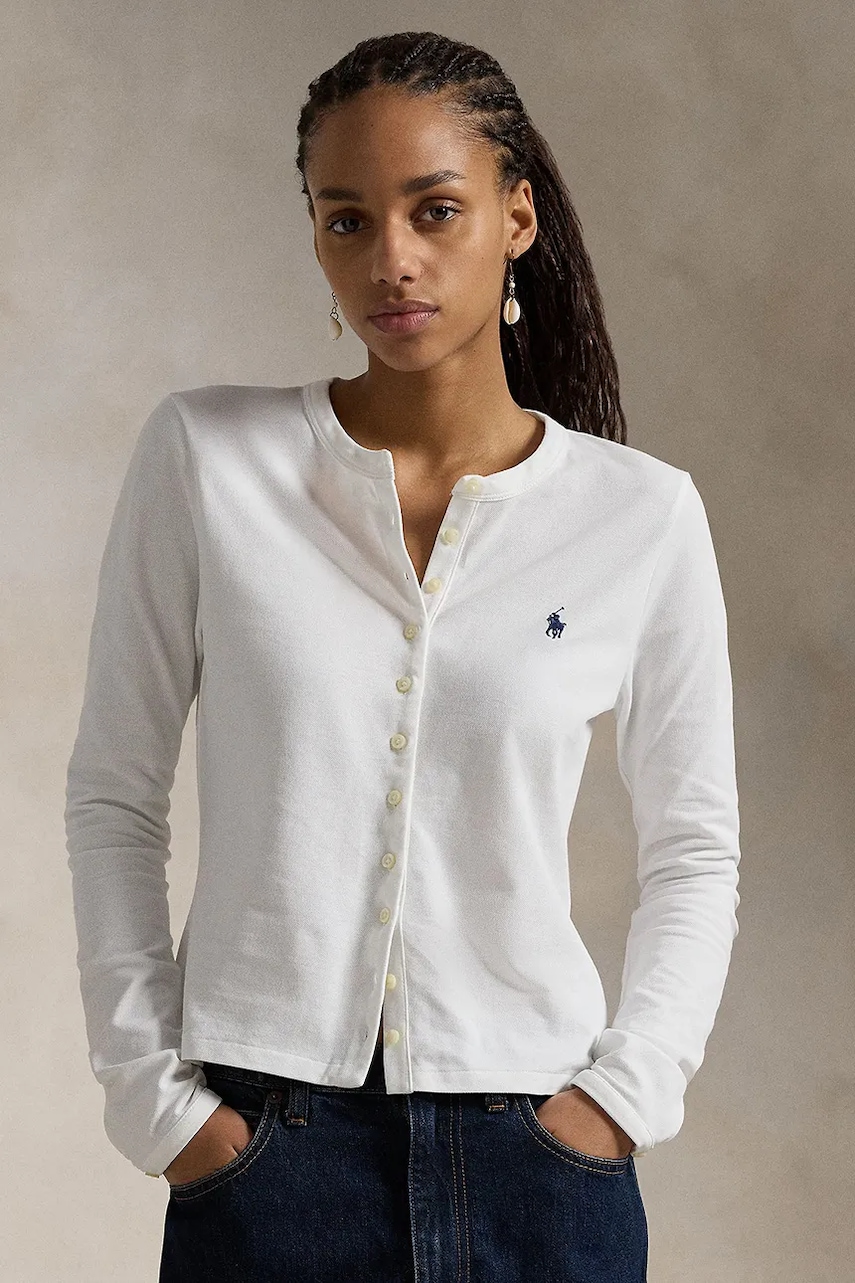 Levně Tričko s dlouhým rukávem Polo Ralph Lauren černá barva, 211941175