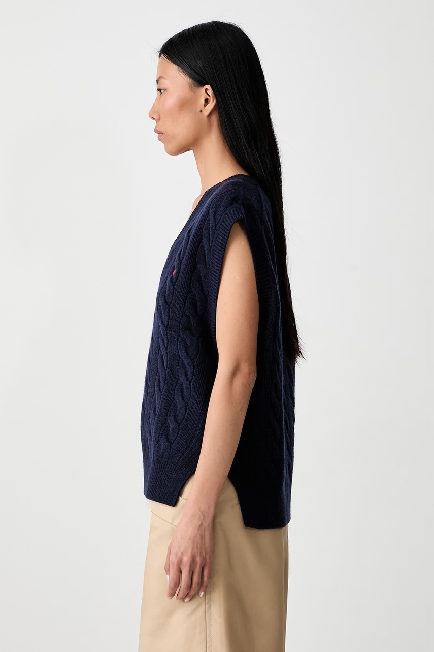 Polo Ralph Lauren Polo Ralph Lauren γιλέκο γυναικείο μάλλινο - 4