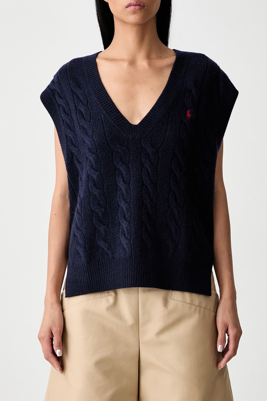 Polo Ralph Lauren Polo Ralph Lauren γιλέκο γυναικείο μάλλινο - 5