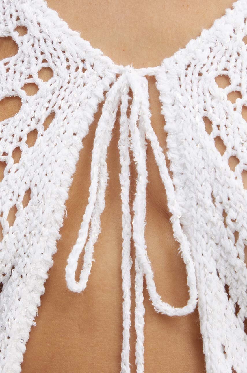 Πλεκτή ζακέτα Miss Sixty 6L2RJ0320000 RJ0320 KNIT CARDIGAN χρώμα: άσπρο, 6L2RJ0320000 φωτογραφία