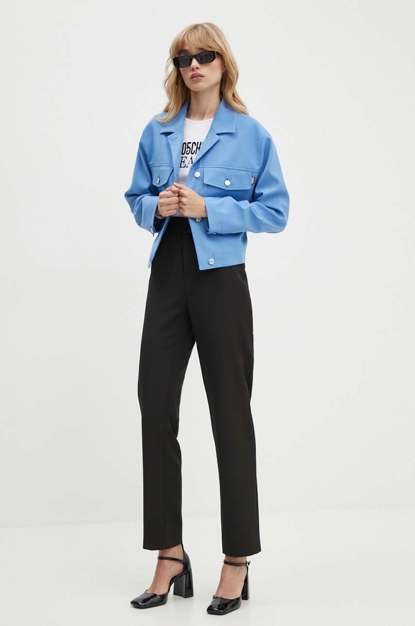 Πουλόβερ Moschino Jeans χρώμα: μπεζ, 0926.8205 φωτογραφία