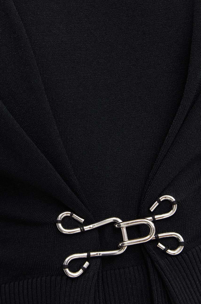 Светр Moschino Jeans жіночий колір чорний легкий 0917.8205 