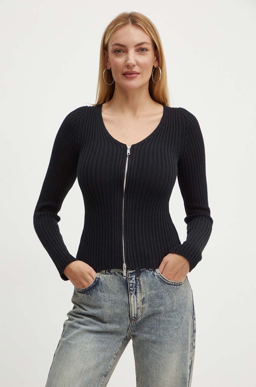 MAX&Co. cardigan femei, culoarea negru, light, 2426346011200 MAX&Co. cardigan femei, culoarea negru, light, 2426346011200