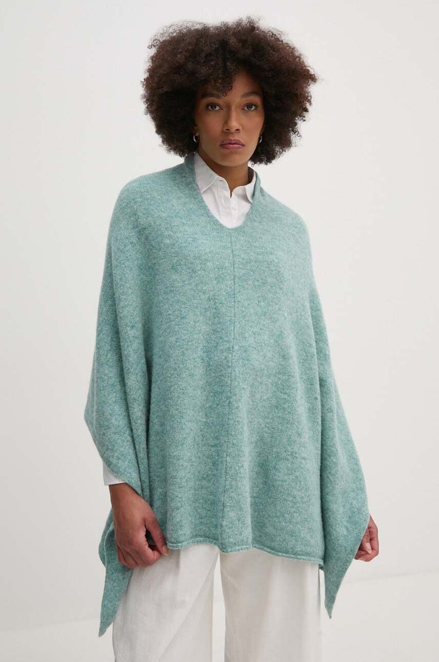 

Вълнено пончо United Colors of Benetton в синьо 103MDU004, Син