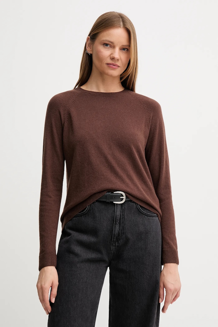 United Colors of Benetton pulover din amestec de lana culoarea gri, 1035D1P17