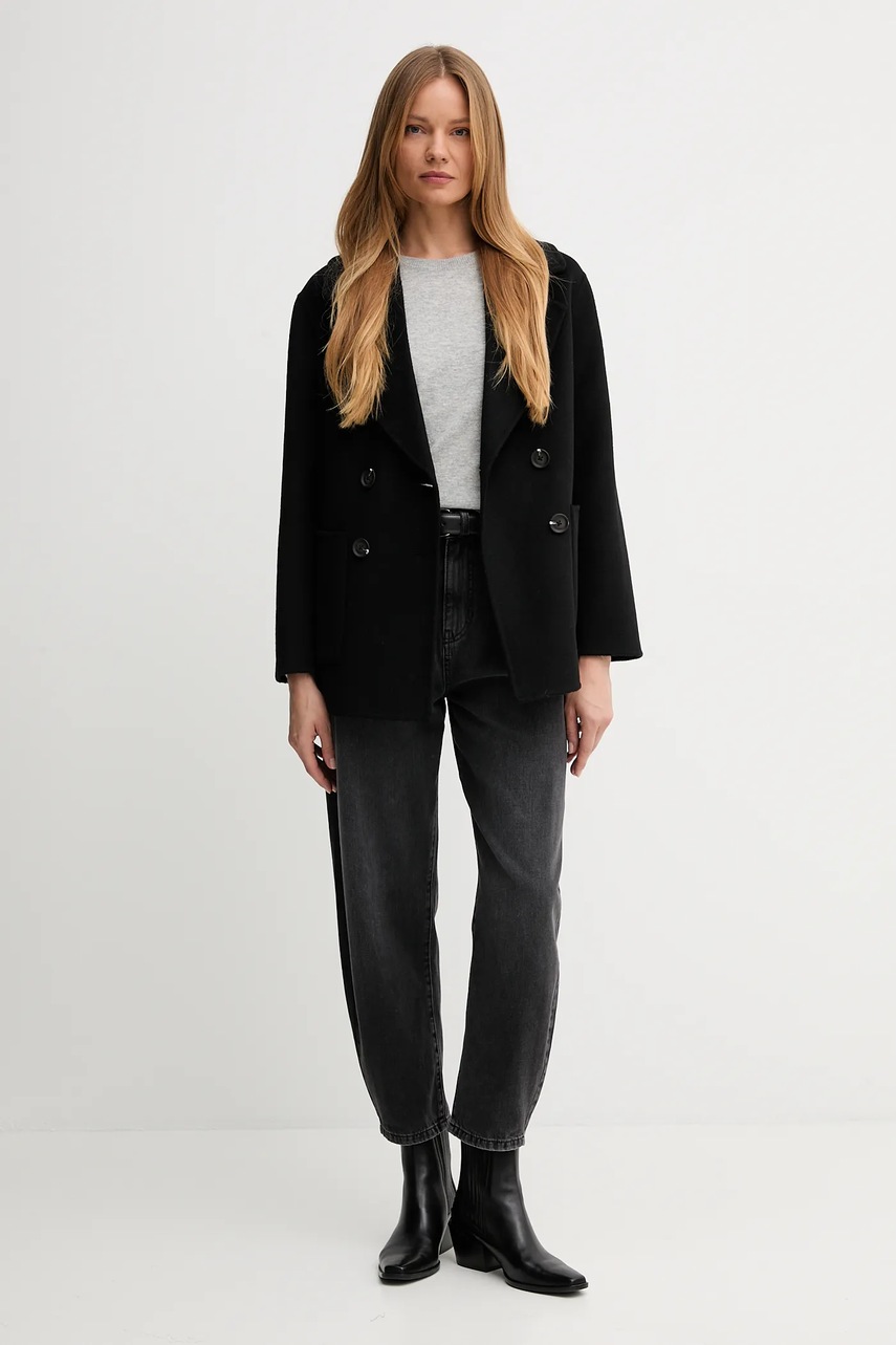 Свитер с примесью шерсти United Colors of Benetton цвет серый  1035D1P17