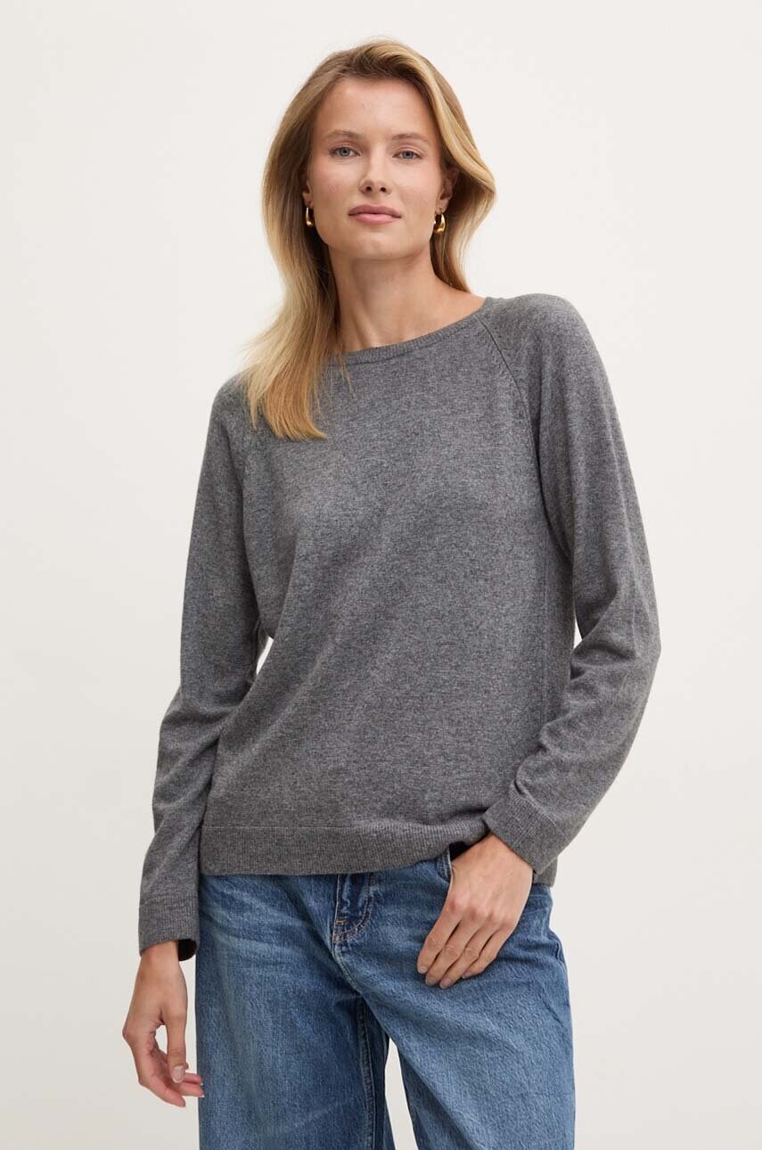 United Colors of Benetton pulover din amestec de lana femei, culoarea gri, light, 1035D1P17