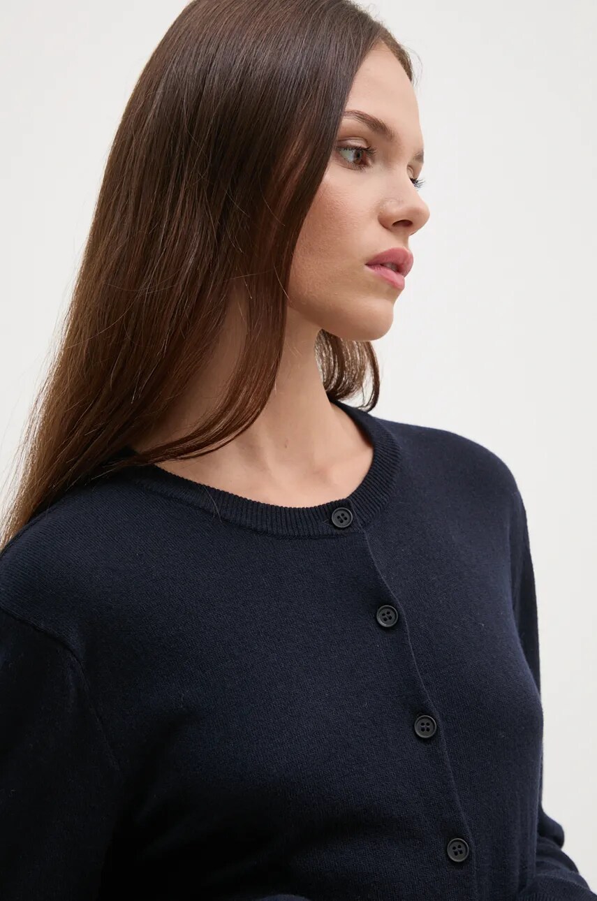 United Colors of Benetton cardigan din amestec de lana culoarea albastru marin, light, 1035D5012