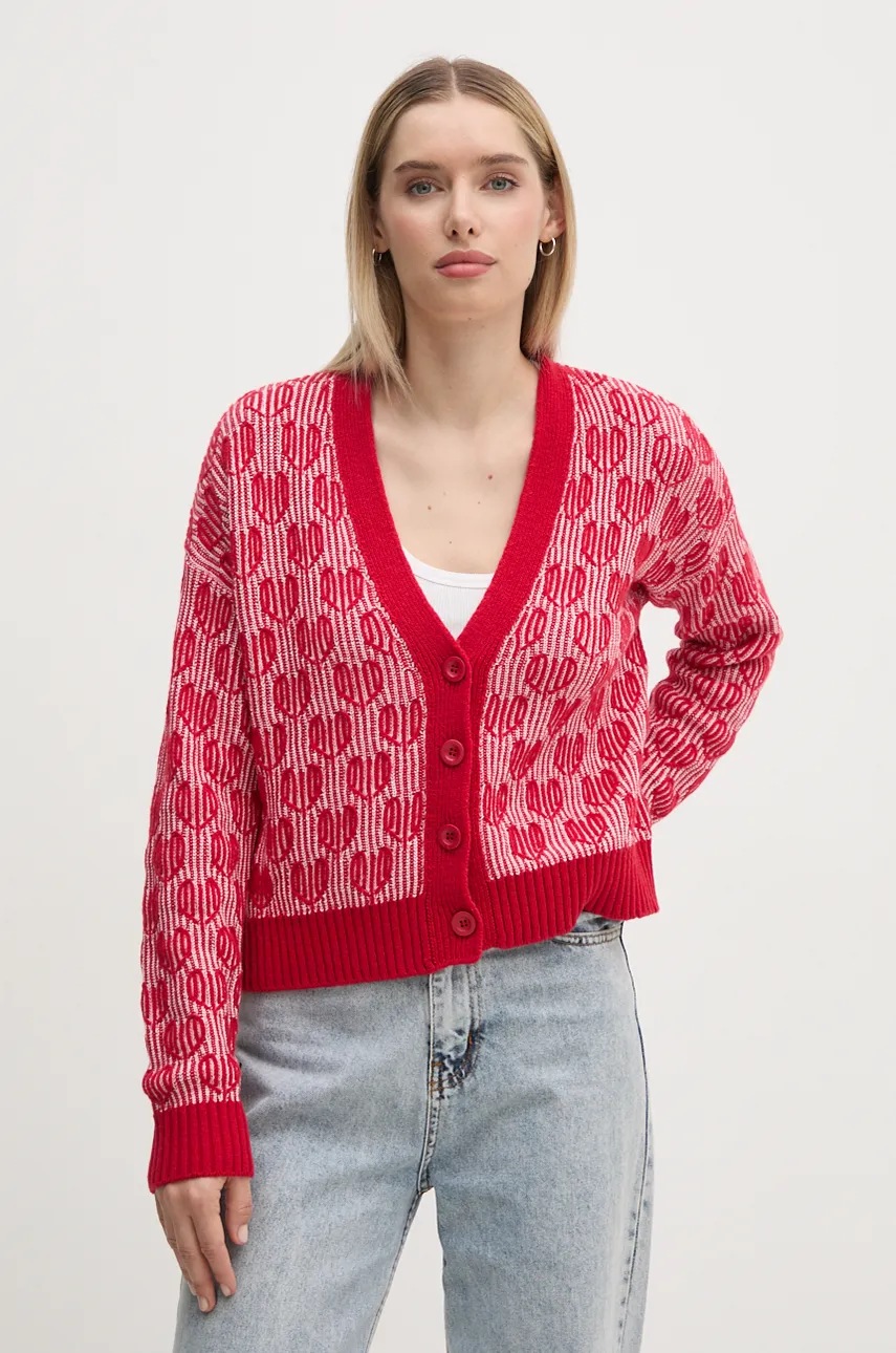 

Вълнена жилетка United Colors of Benetton в червено 1435E603W, Червен