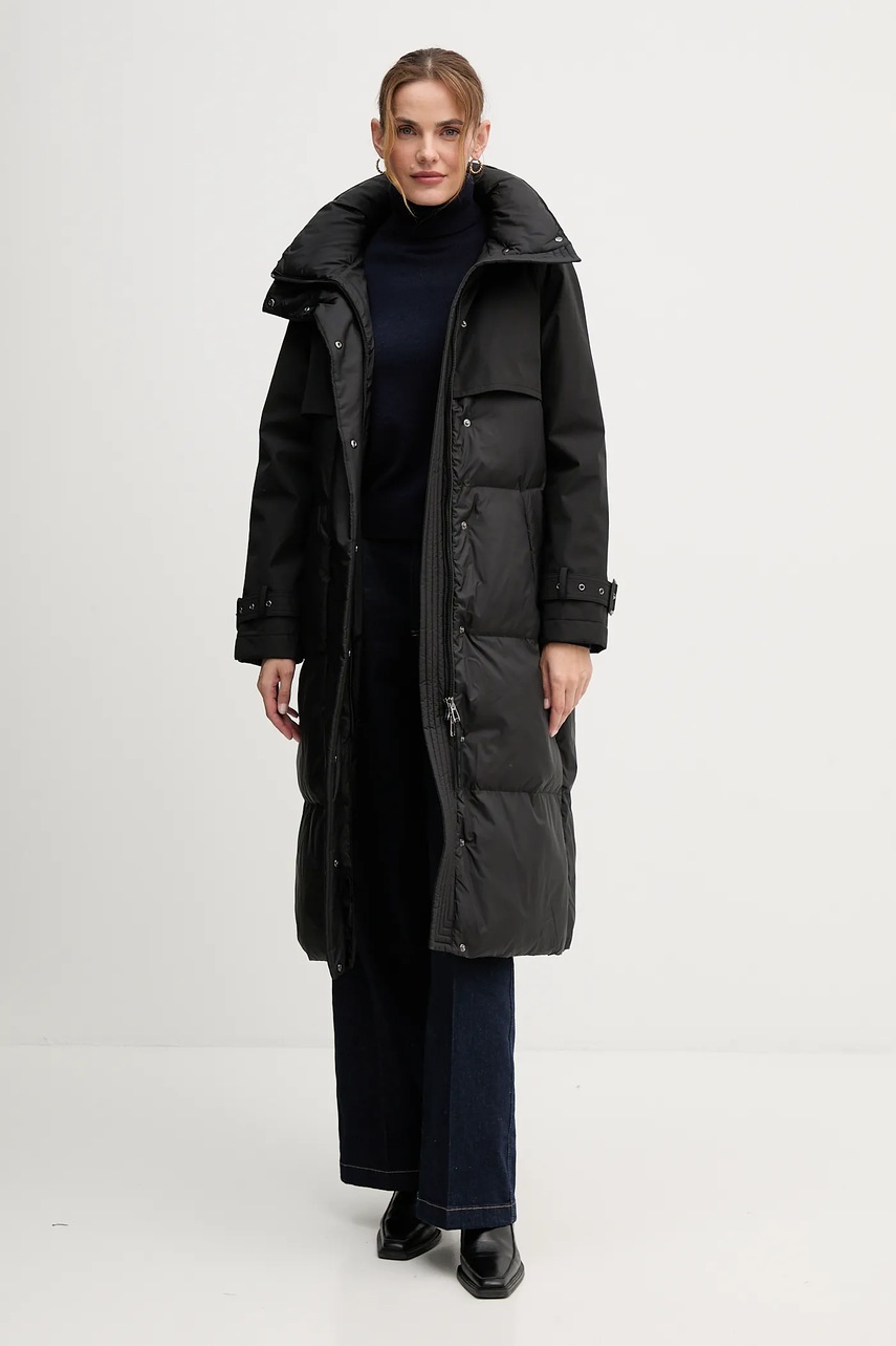 Кашемировый свитер United Colors of Benetton цвет бежевый лёгкий с гольфом 1033D202D