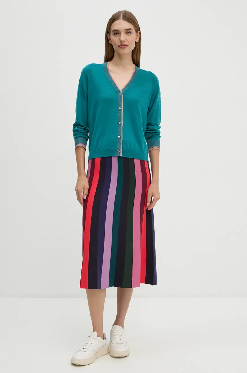 Свитер PS Paul Smith женский цвет зелёный лёгкий W2R.402N.N31198 Свитер PS Paul Smith женский цвет зелёный лёгкий W2R.402N.N31198