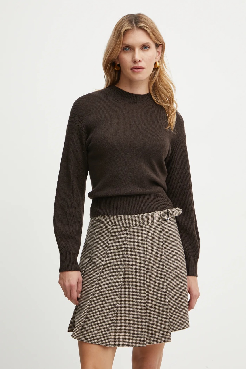 

Вълнен пуловер Max Mara Leisure дамски в кафяво от лека материя 2426366198600, Кафяв