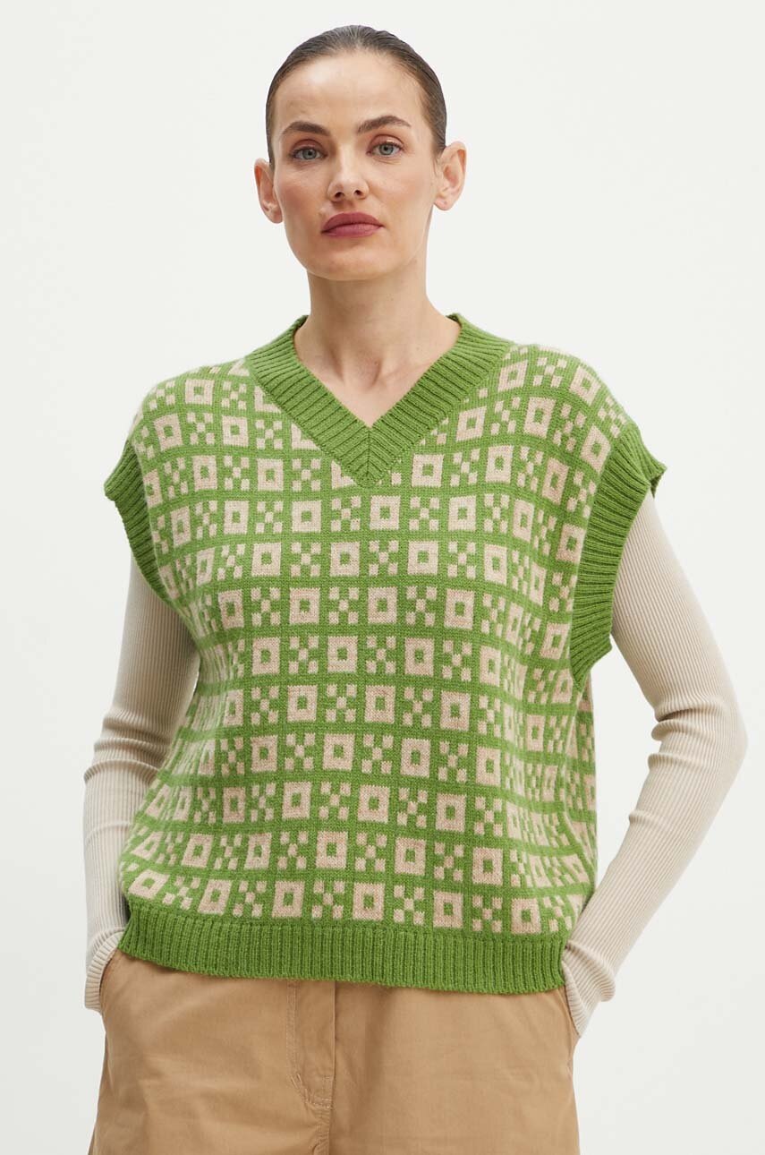 

Вълнен елек Weekend Max Mara в зелено 2425356042600, Зелен