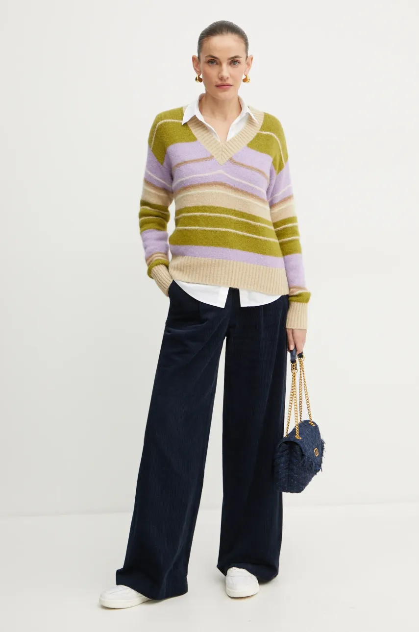 Свитер с примесью шерсти Weekend Max Mara женский цвет фиолетовый 2425366102600 Свитер с примесью шерсти Weekend Max Mara женский цвет фиолетовый 2425366102600