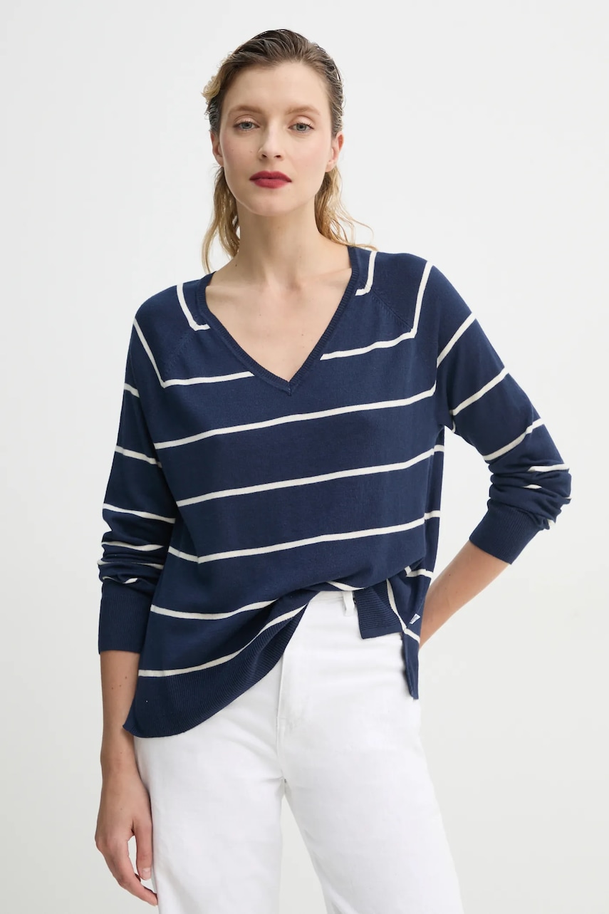Levi's pulover femei, culoarea albastru marin, light, A8502 Levi's pulover femei, culoarea albastru marin, light, A8502
