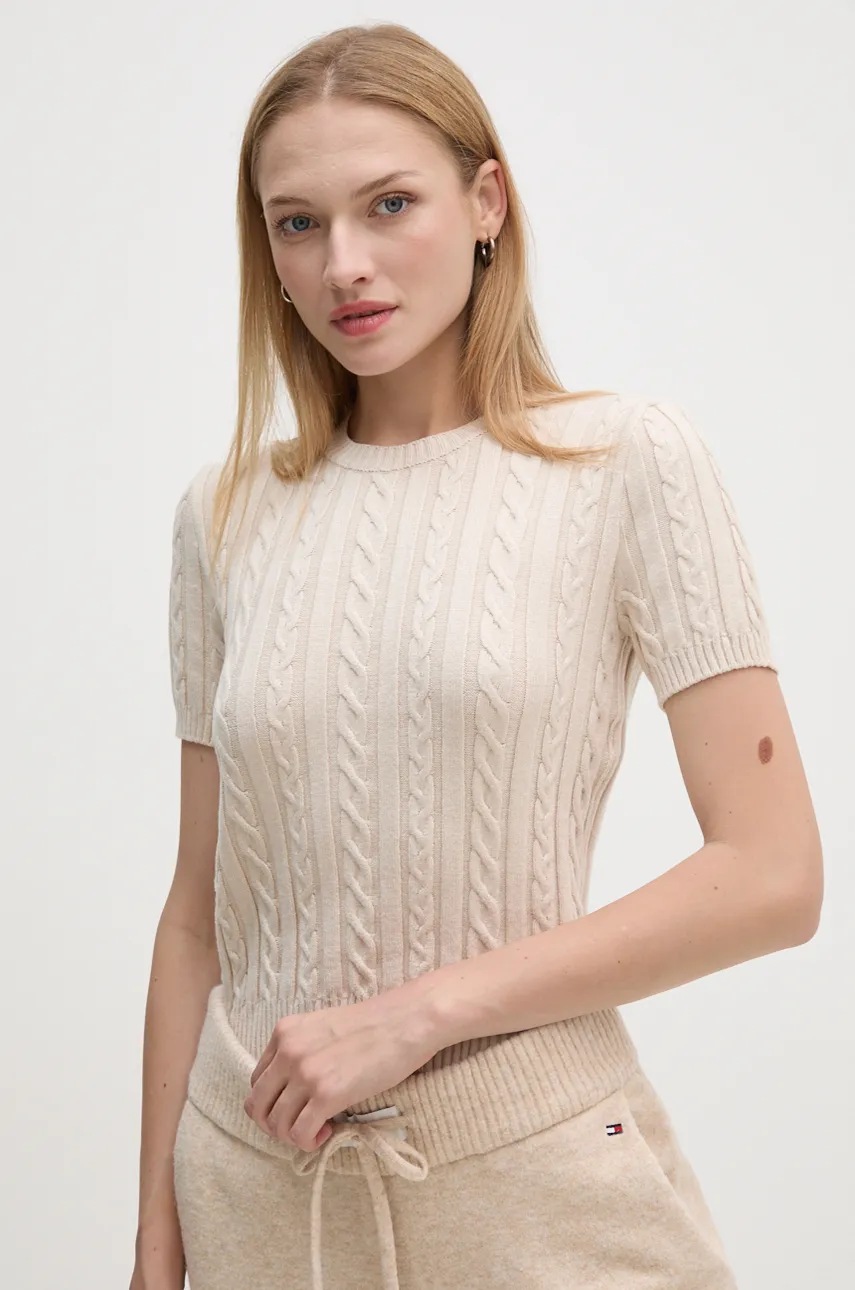 

Пуловер United Colors of Benetton дамски в бежово 122PD10C7, Бежов