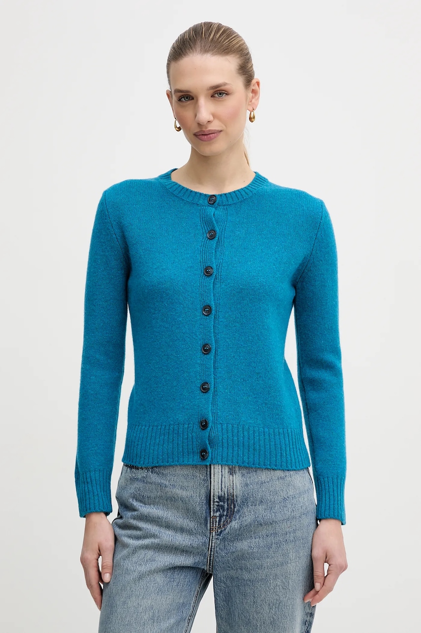 United Colors of Benetton cardigan din lână culoarea bej, 103ME500L