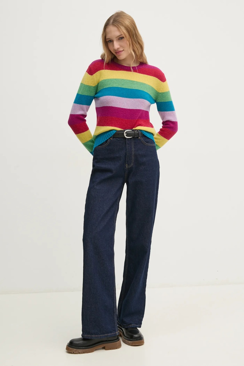 

Вълнен пуловер United Colors of Benetton дамски 103ME107E, Многоцветен
