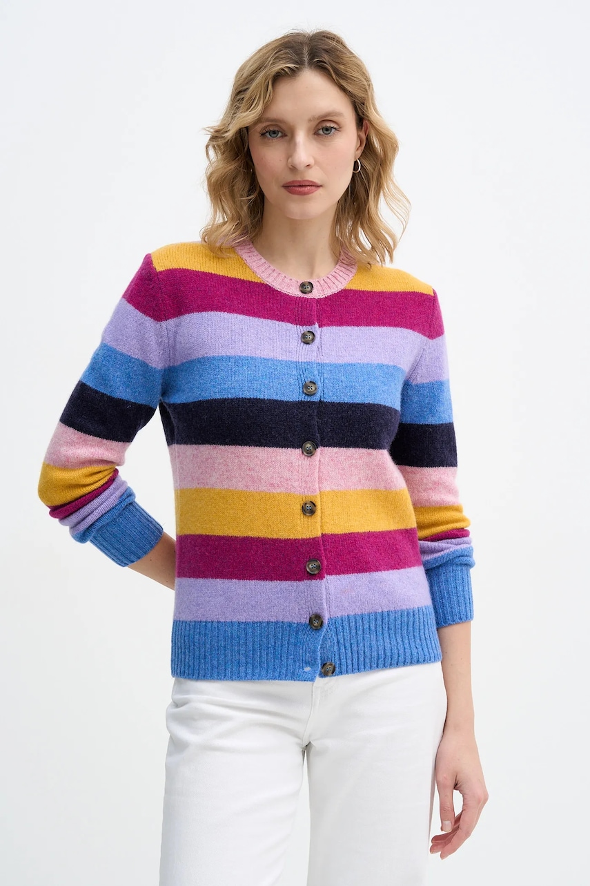 United Colors of Benetton cardigan din lână culoarea roz, light, 103ME5014