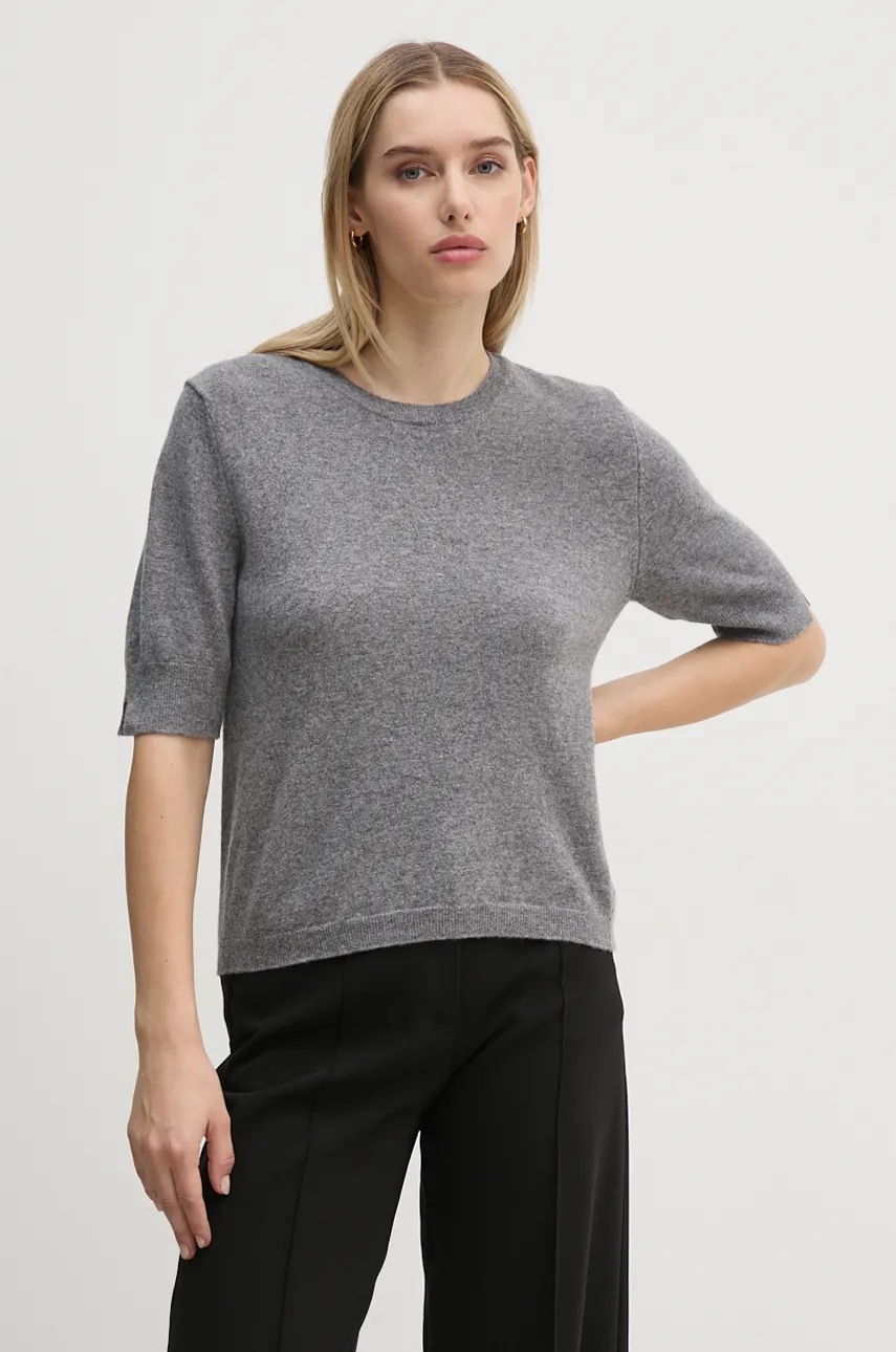 

Пуловер United Colors of Benetton дамски в сиво от лека материя 1002D10D2, Сив