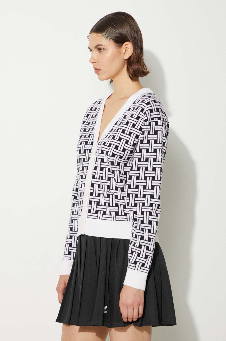 Kardigán s prímesou vlny Kenzo Weave Cardigan