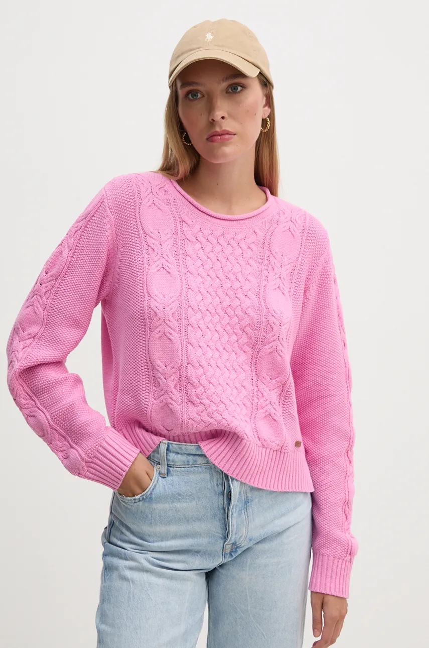 Pepe Jeans pulover INMA femei, culoarea roz, PL702172